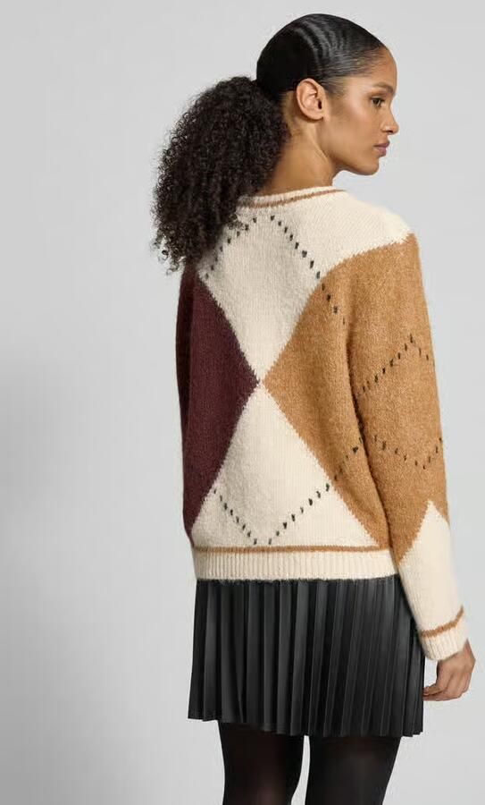 Jake*s Collection Regular fit jack met wol in gebreide look