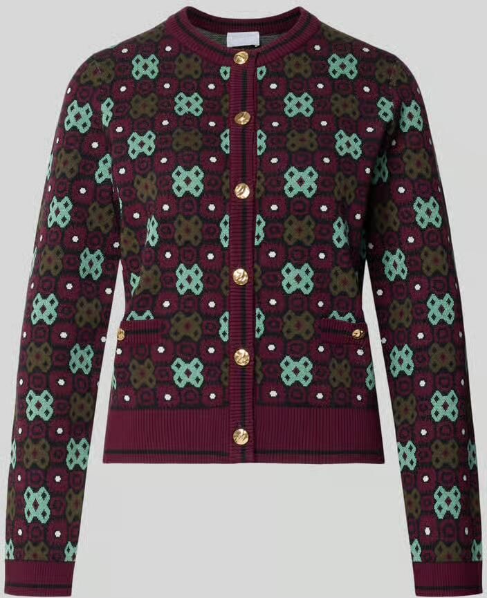Jake*s Collection Regular fit gebreid jack van viscosemix model 'FunkyCardi'