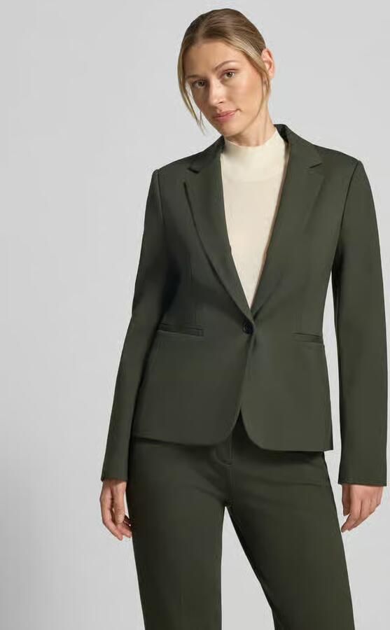 Jake*s Collection Korte blazer van viscosemix - Foto 3
