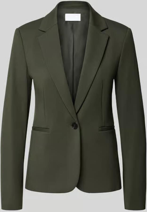Jake*s Collection Korte blazer van viscosemix - Foto 2
