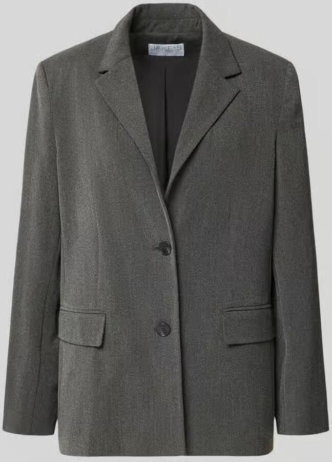 Jake*s Collection Regular fit korte blazer met schoudervullingen