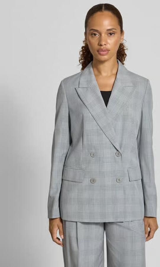 Jake*s Collection Regular fit korte blazer met viscose - Foto 3
