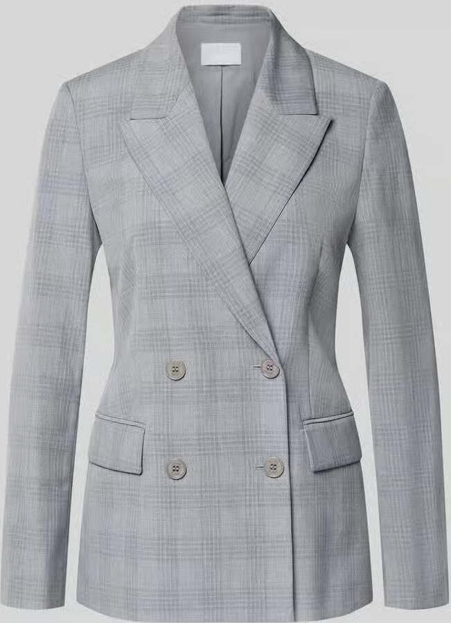Jake*s Collection Regular fit geruite blazer met viscose - Foto 2