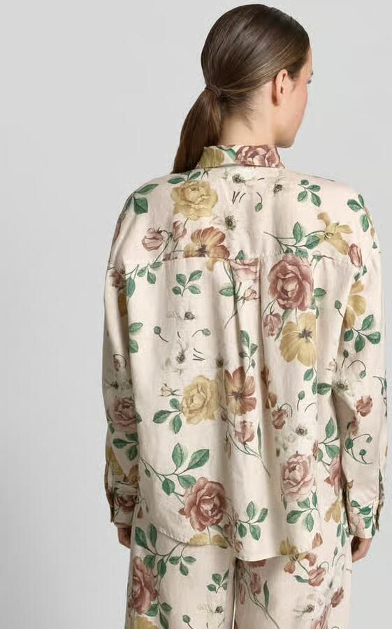 Jake*s Collection regular fit overhemdblouse van linnen