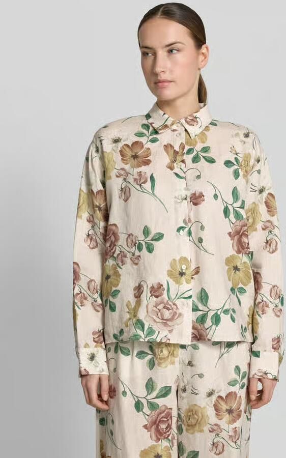 Jake*s Collection regular fit overhemdblouse van linnen - Foto 4
