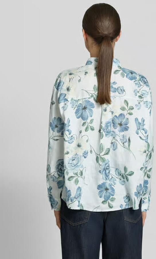 Jake*s Collection regular fit overhemdblouse van linnen - Foto 2