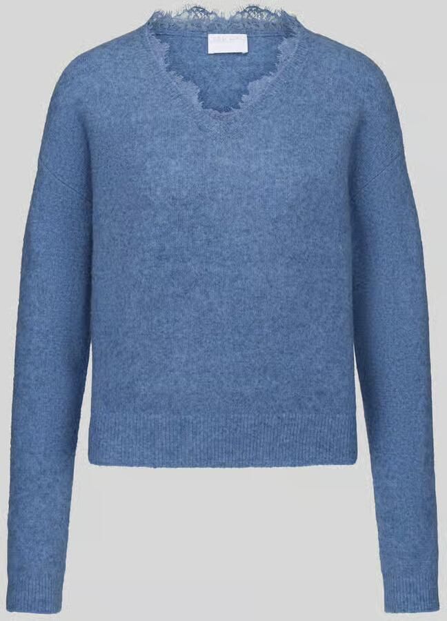 Jake*s Collection Pullover met kant aan de v-hals