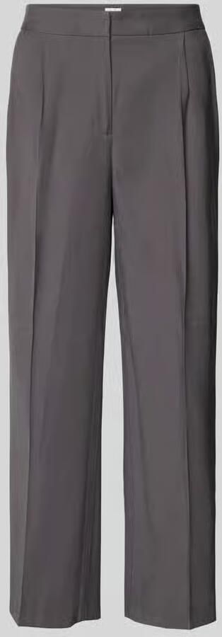 Jake*s Collection Regular fit stoffen broek met persplooien