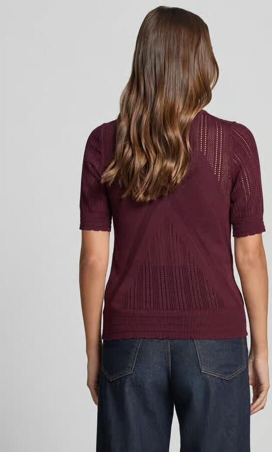 Jake*s Collection regular fit T-shirt in brei-look - Foto 3