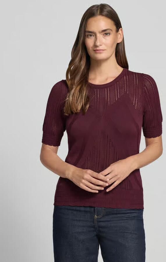 Jake*s Collection regular fit T-shirt in brei-look - Foto 2