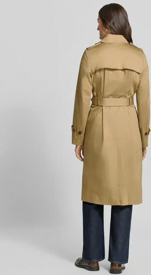 Jake*s Collection Regular fit trenchcoat van katoenmix - Foto 3