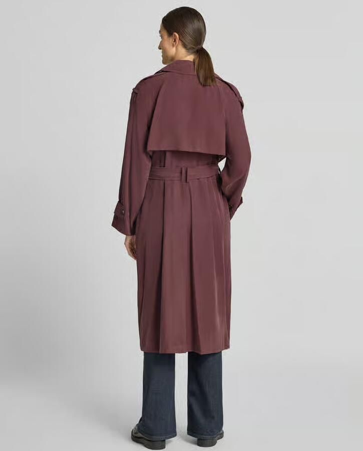 Jake*s Collection Regular fit trenchcoat van viscosemix - Foto 2