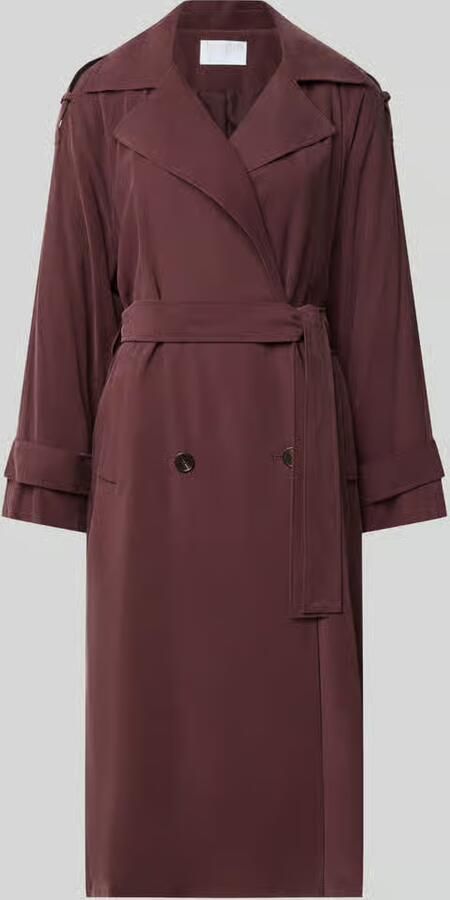 Jake*s Collection Regular fit trenchcoat van viscosemix