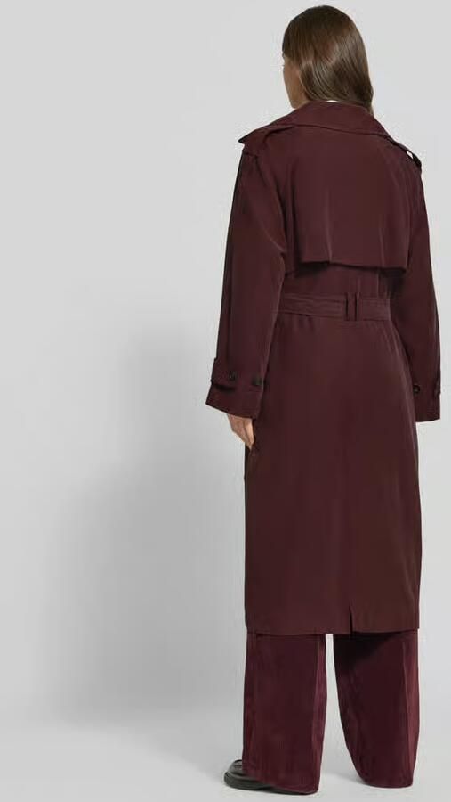 Jake*s Collection Regular fit trenchcoat van viscosemix - Foto 3