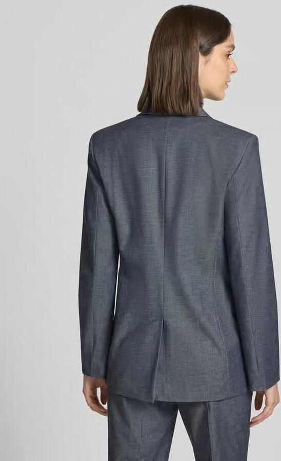 Jake*s Collection relaxed fit blazer in elegante denim-look
