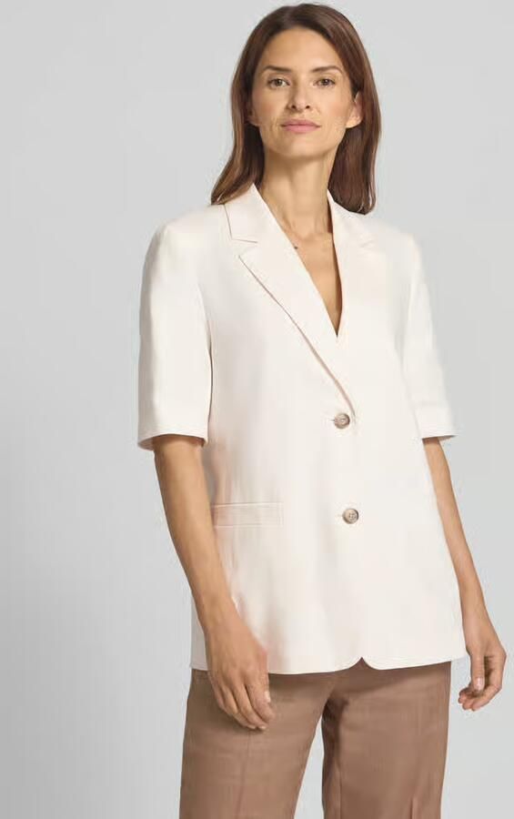 Jake*s Collection Relaxed fit blazer met linnen - Foto 2