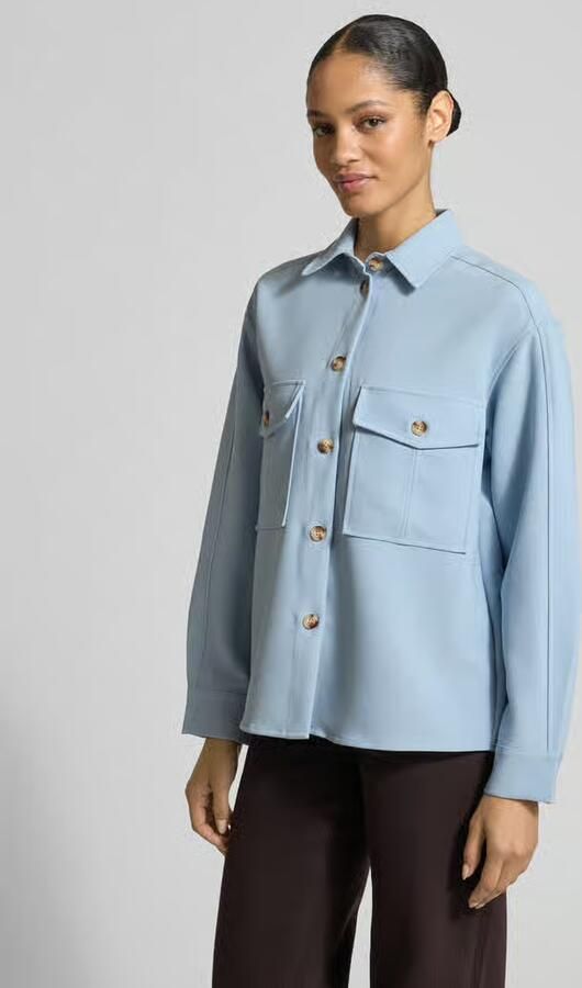 Jake*s Collection Relaxed fit blouse met borstzakken - Foto 4