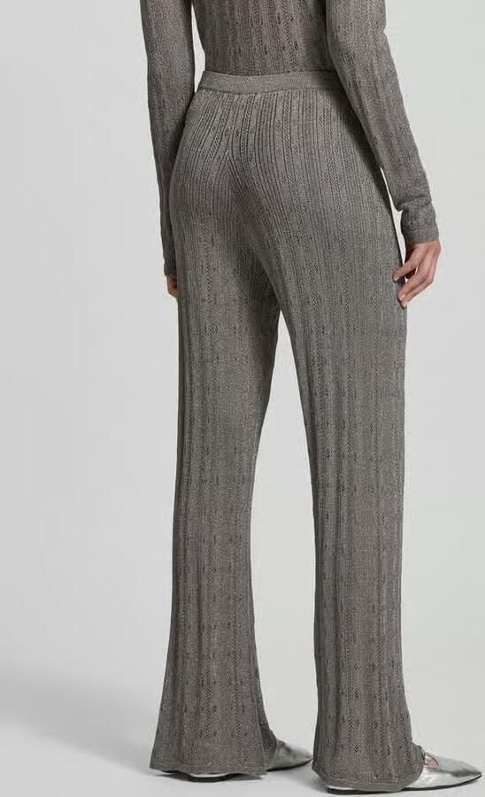 Jake*s Collection relaxed fit gebreide broek met viscose - Foto 3