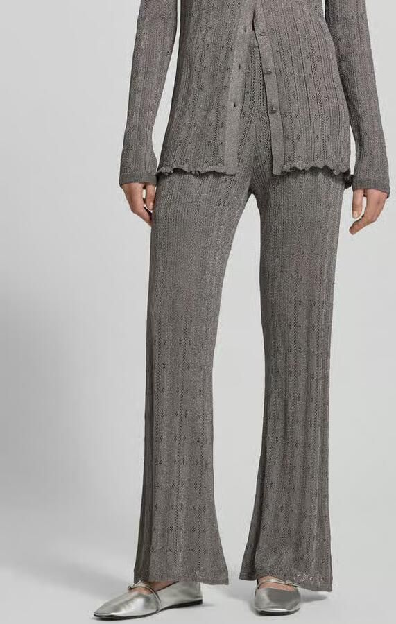 Jake*s Collection relaxed fit gebreide broek met viscose - Foto 2