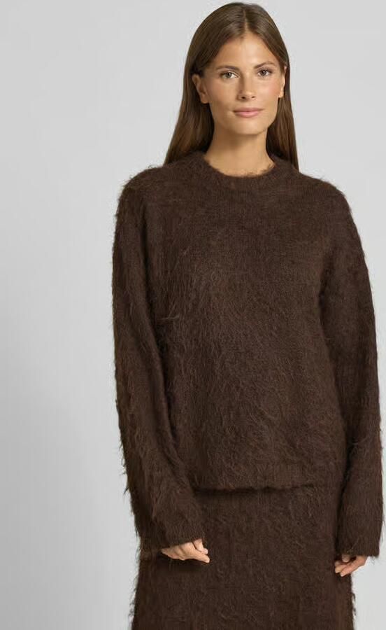 Jake*s Collection Relaxed fit gebreide pullover met wol - Foto 2