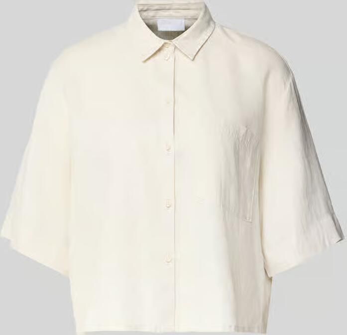 Jake*s Collection Relaxed fit linnen blouse met borstzak - Foto 2