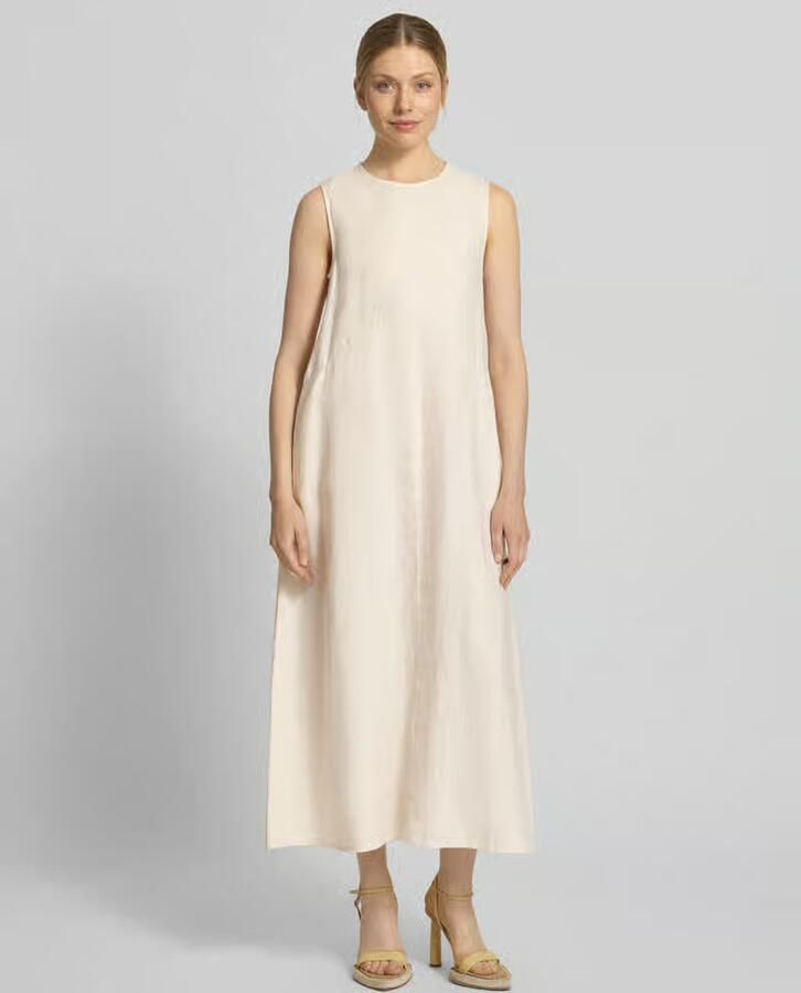 Jake*s Collection relaxed fit midi-jurk van puur linnen - Foto 2