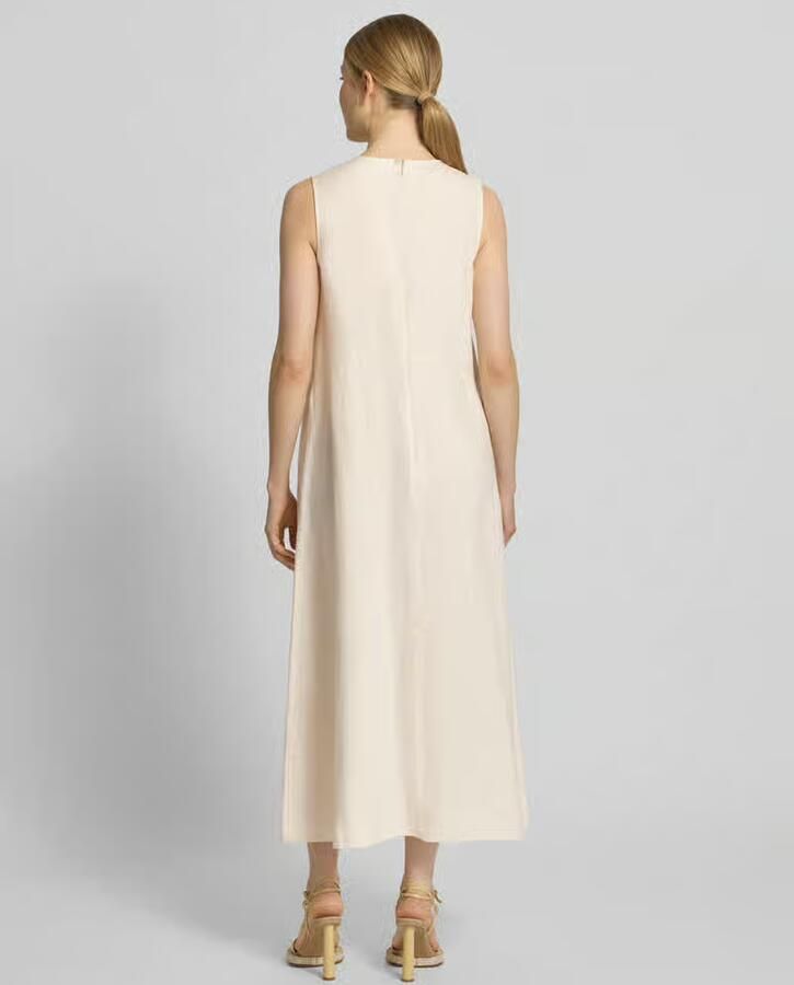 Jake*s Collection relaxed fit midi-jurk van puur linnen - Foto 3