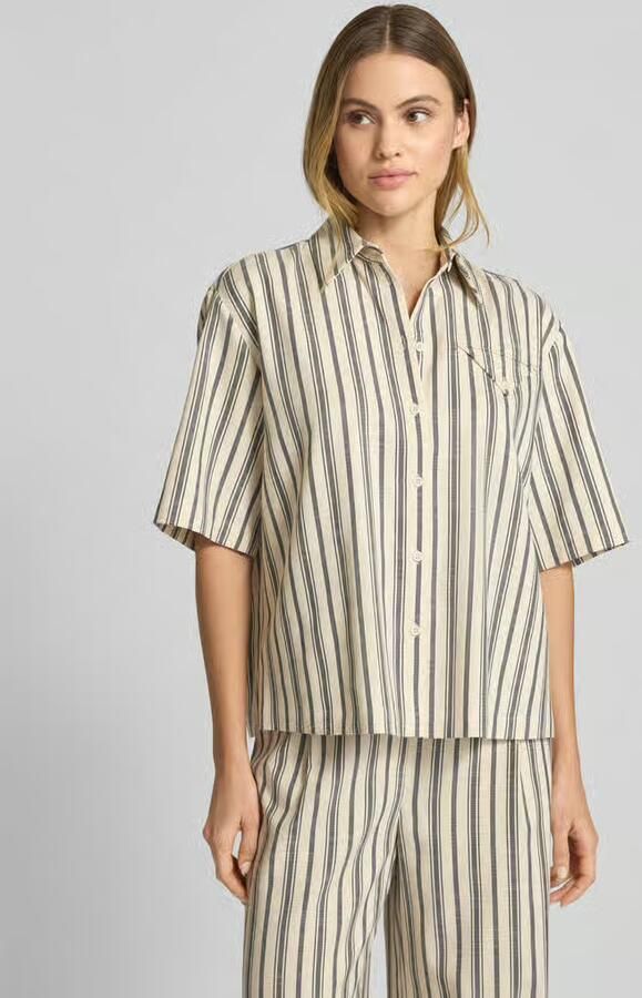 Jake*s Collection Relaxed fit overhemdblouse met borstzak - Foto 4