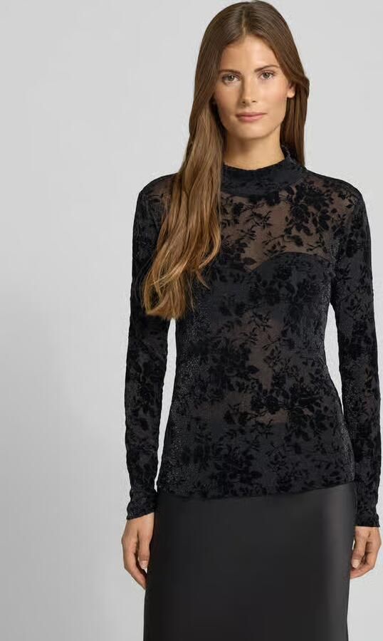 Jake*s Collection Shirt met lange mouwen en opstaande kraag - Foto 2