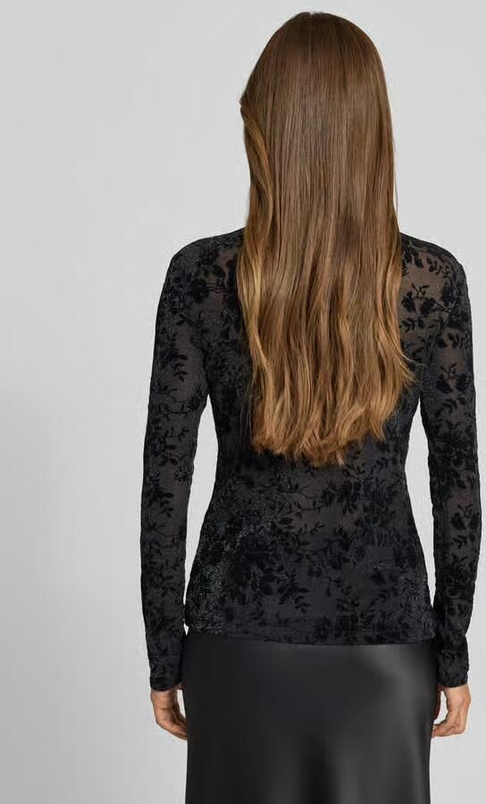 Jake*s Collection Shirt met lange mouwen en opstaande kraag