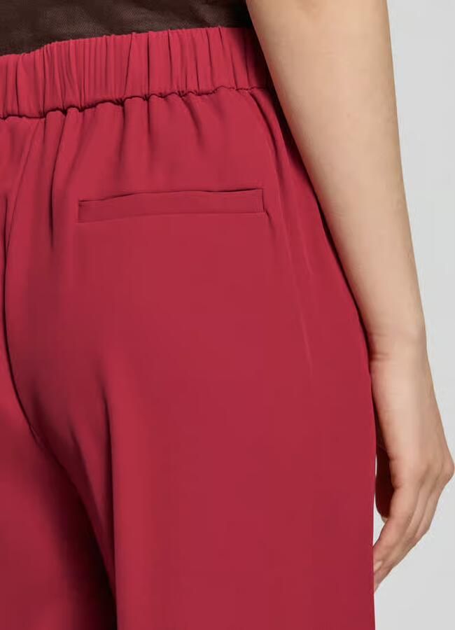 Jake*s Collection Stoffen broek met elastische band en steekzakken