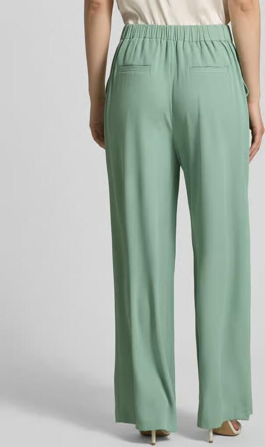 Jake*s Collection Stoffen broek met elastische band en steekzakken
