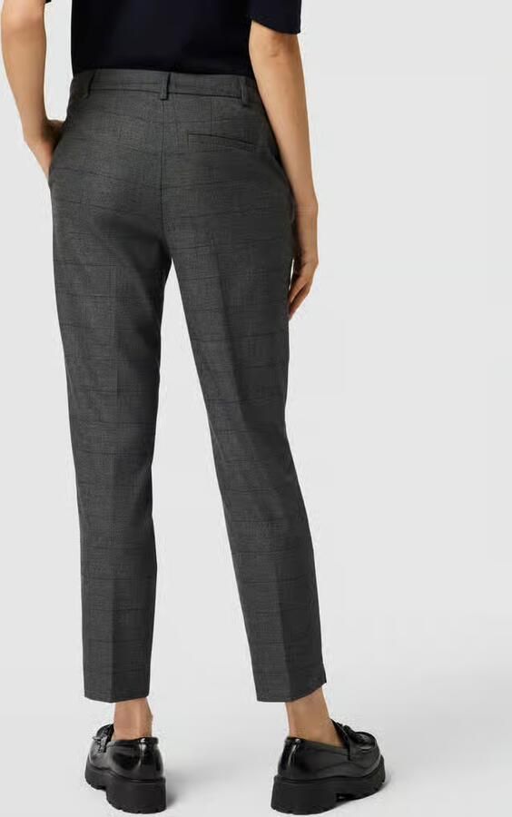 Jake*s Collection Stoffen broek met ruitjes - Foto 3