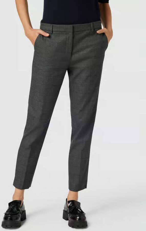 Jake*s Collection Stoffen broek met ruitjes - Foto 2