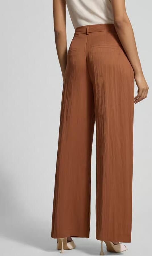 Jake*s Collection Stoffen broek met steekzakken en achterzakken met strookjes