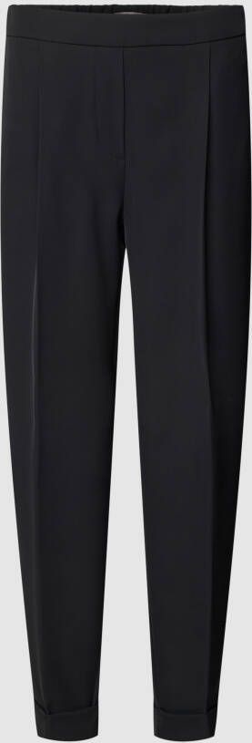 Jake*s Collection Stoffen broek met vaste omslag aan de pijpen
