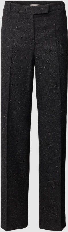 Jake*s Collection Stoffen broek met wol en zijde en een structuurmotief