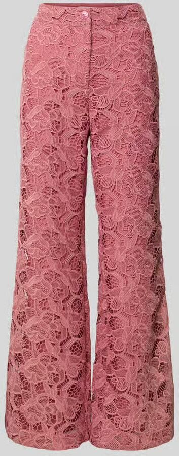 Jake*s Collection Stoffen broek van kant met steekzakken - Foto 2