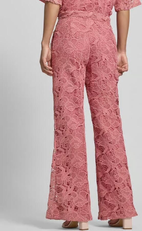 Jake*s Collection Stoffen broek van kant met steekzakken - Foto 2