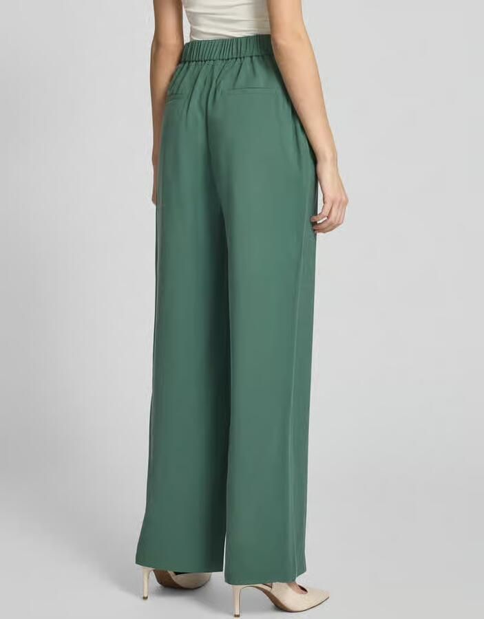 Jake*s Collection Stoffen broek van viscosemix met elastische band - Foto 2
