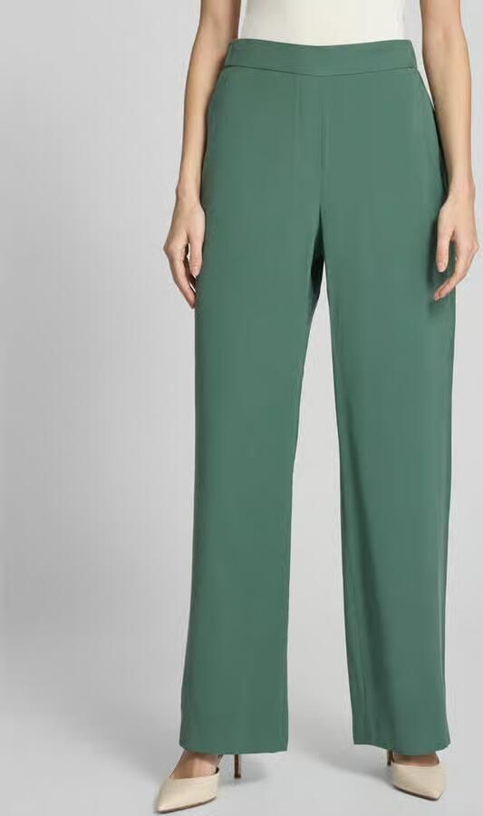 Jake*s Collection Stoffen broek van viscosemix met elastische band - Foto 3