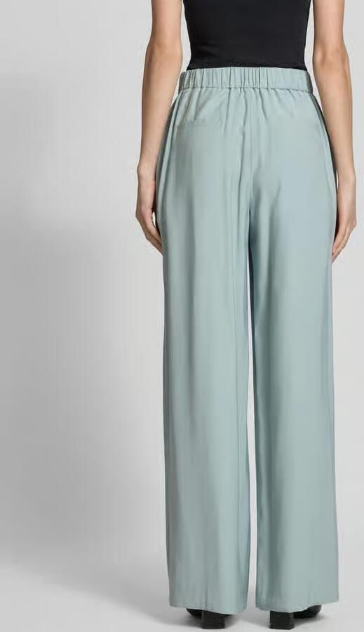 Jake*s Collection Stoffen broek van viscosemix met elastische band