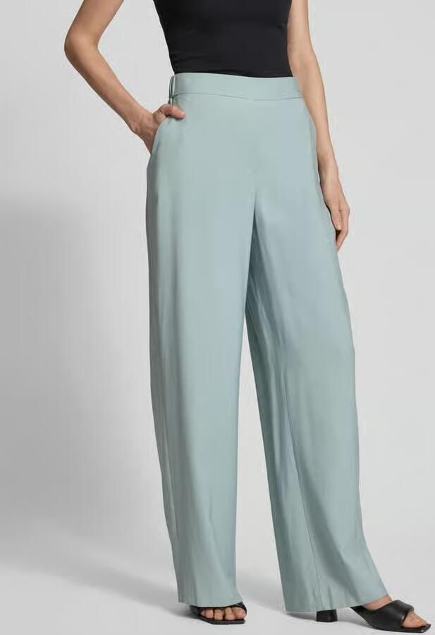 Jake*s Collection Stoffen broek van viscosemix met elastische band - Foto 3
