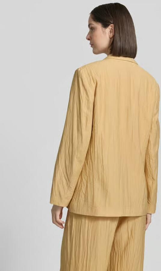 Jake*s Collection straight fit blazer van viscosemix met structuurpatroon - Foto 3