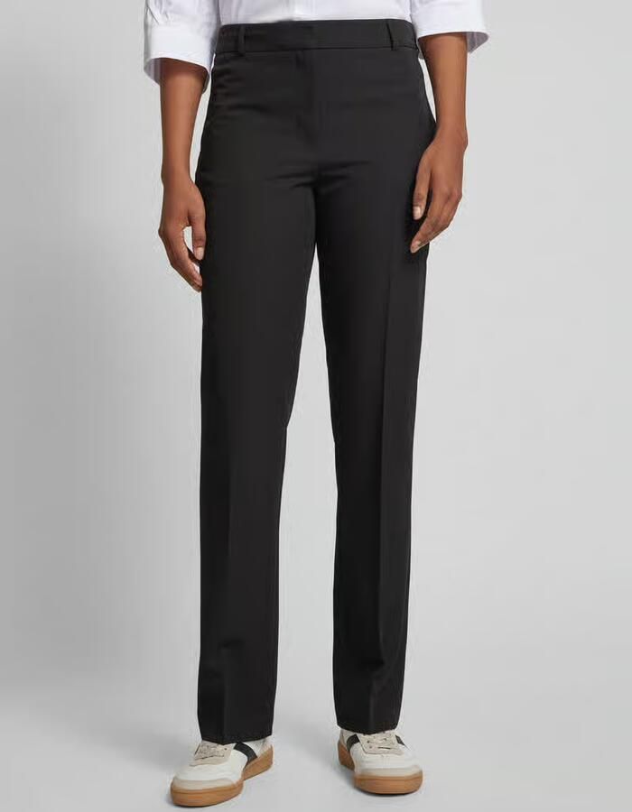 Jake*s Collection Straight fit broek met persplooien - Foto 2