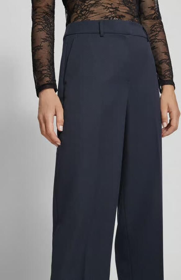 Jake*s Collection Straight leg pantalon met persplooien
