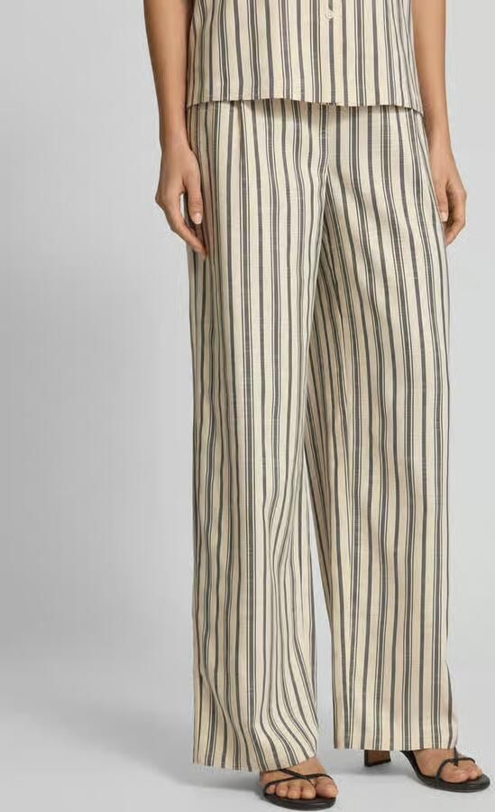 Jake*s Collection Straight leg stoffen broek met bandplooien - Foto 3