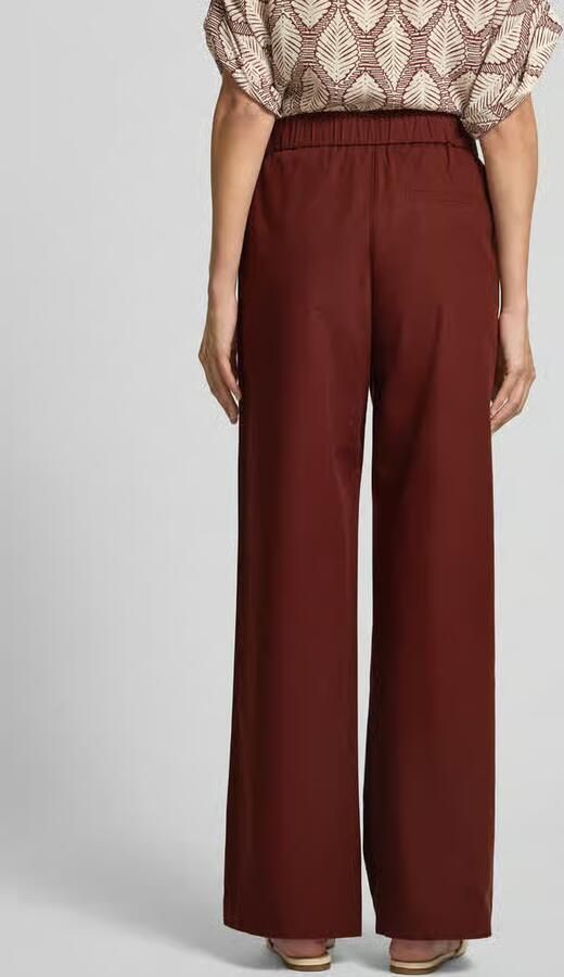 Jake*s Collection Straight leg stoffen broek met elastische band