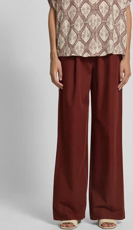 Jake*s Collection Straight leg stoffen broek met elastische band - Foto 2