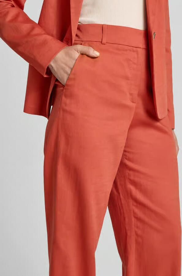 Jake*s Collection Straight leg stoffen broek met steekzakken